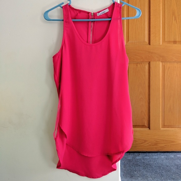 Violet Tops - NWT Violet - Hot Pink High Low Tank